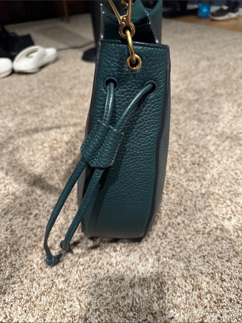Mulberry Pebbled Leather Shoulder Hobo with Gold Hardware - Picture 4 of 10